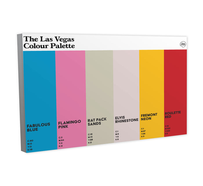 The Las Vegas Colour Palette Canvas