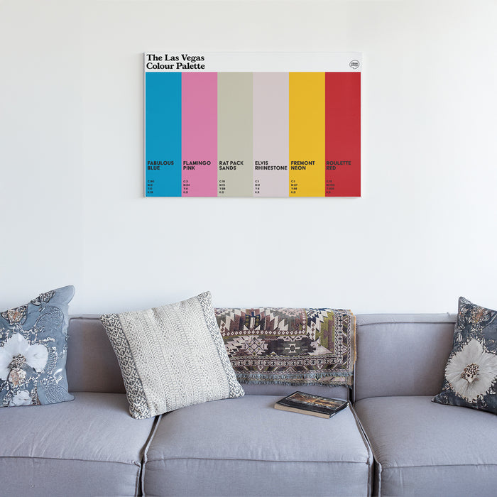 The Las Vegas Colour Palette Canvas