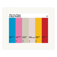 The Las Vegas Colour Palette Mounted Art Print