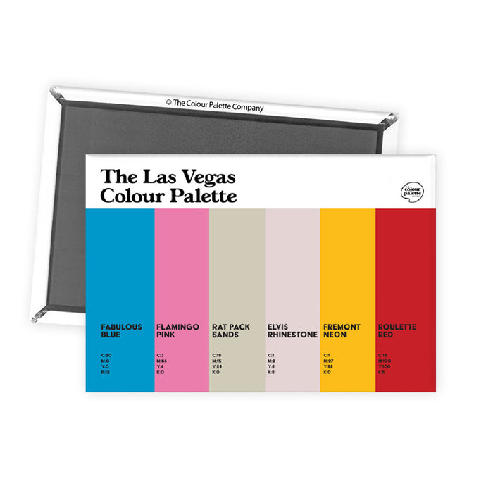 The Las Vegas Colour Palette Fridge Magnet