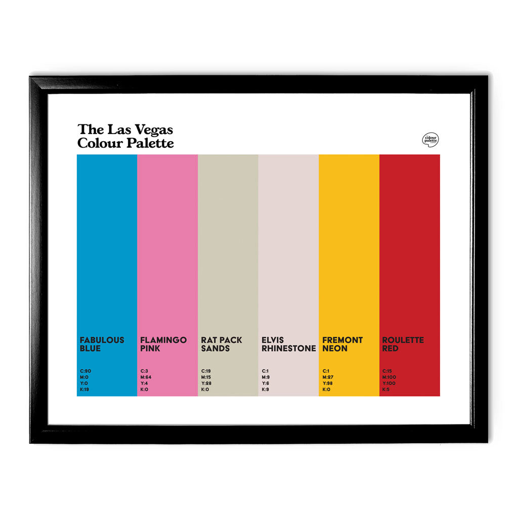Las Vegas Art Print - Black Frame