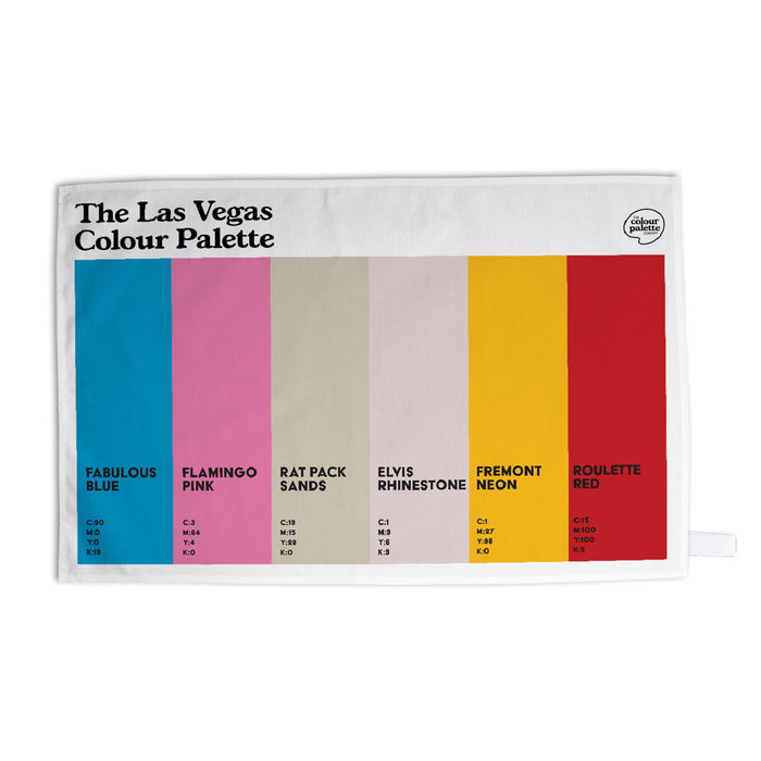 The Las Vegas Colour Palette Tea Towel