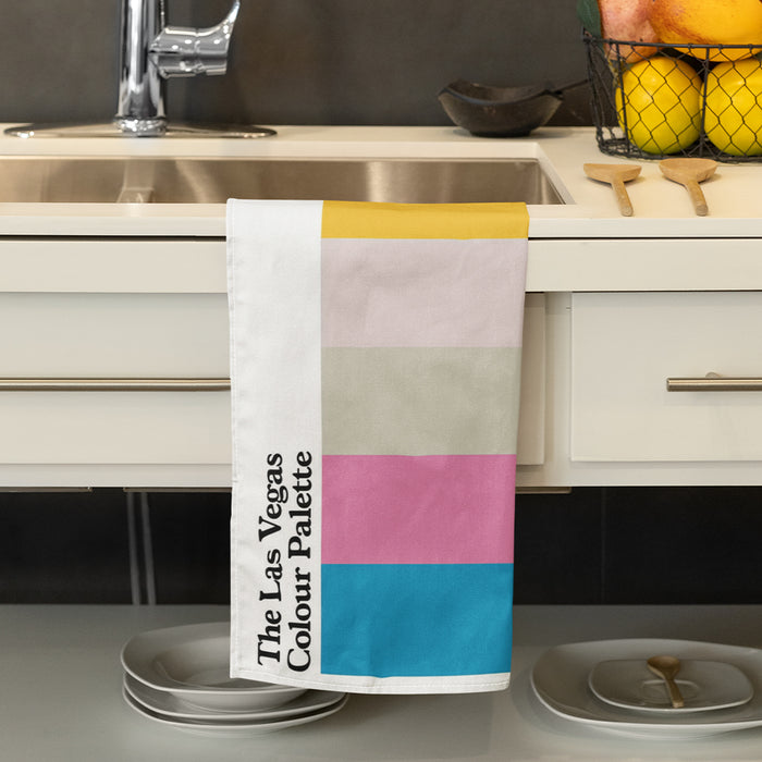 The Las Vegas Colour Palette Tea Towel
