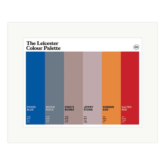 The Leicester Colour Palette Mounted Art Print