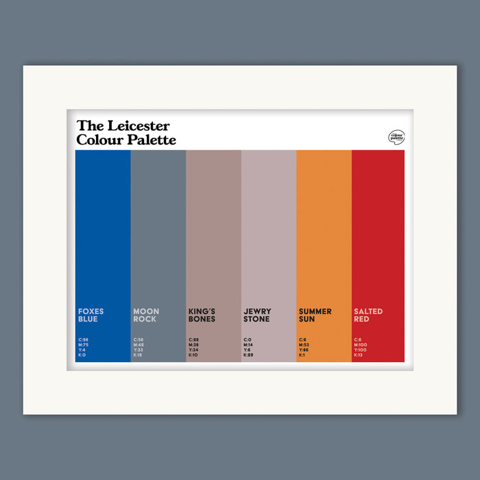 The Leicester Colour Palette Mounted Art Print