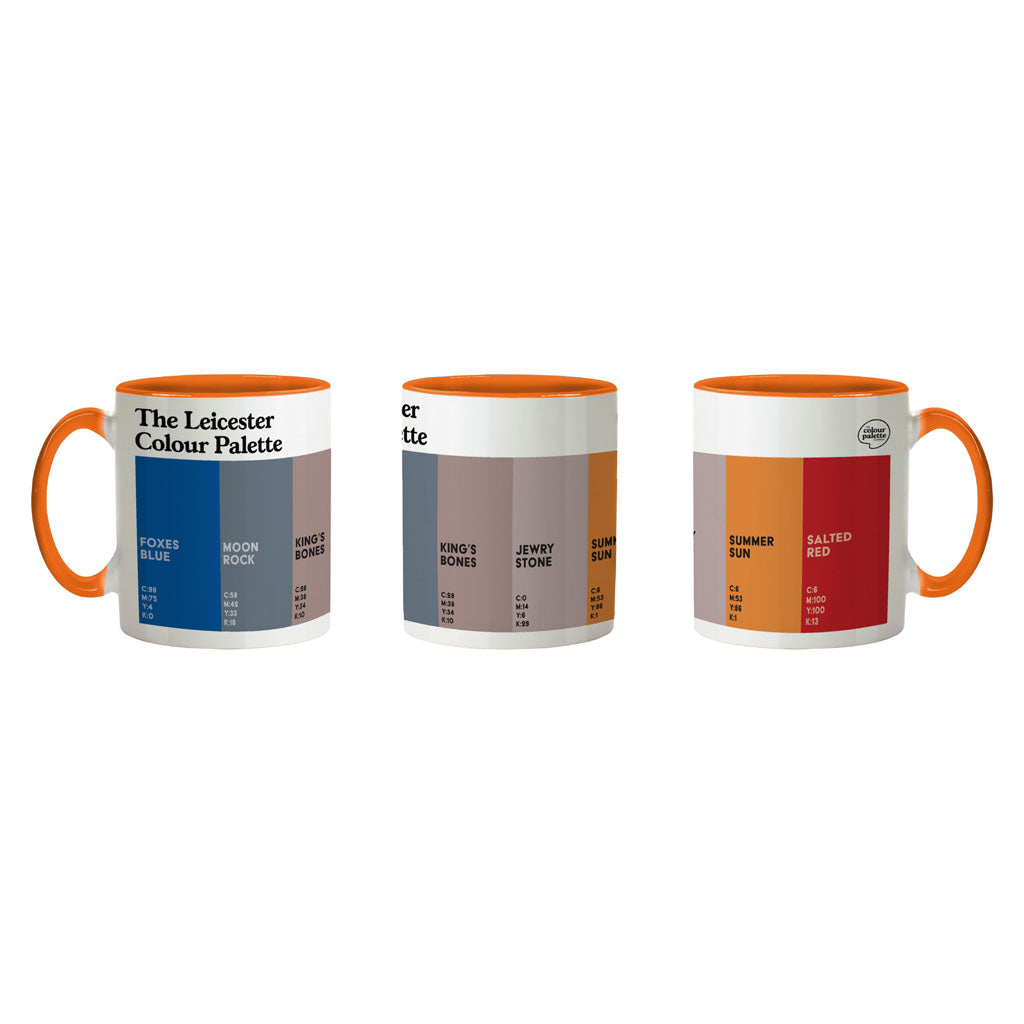 The Leicester Colour Palette Porcelain Mug