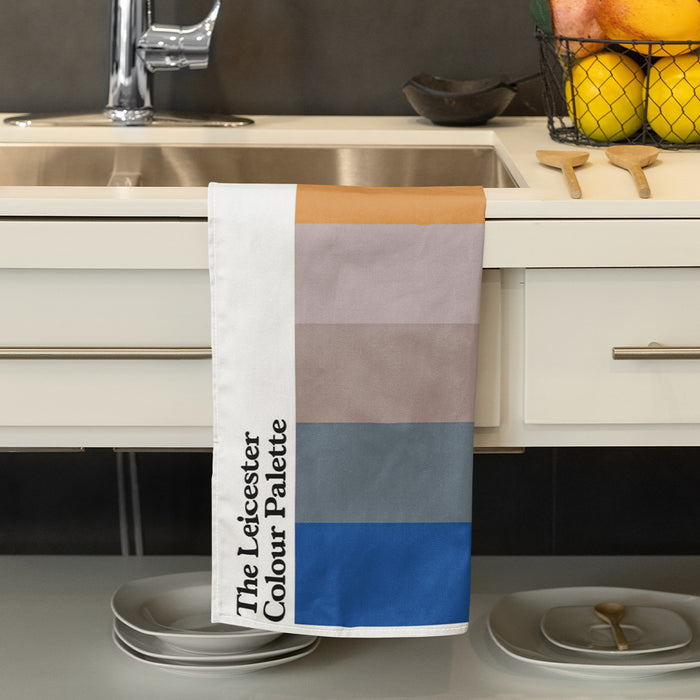 The Leicester Colour Palette Tea Towel
