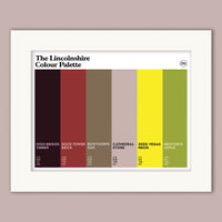 The London Colour Palette Mounted Art Print