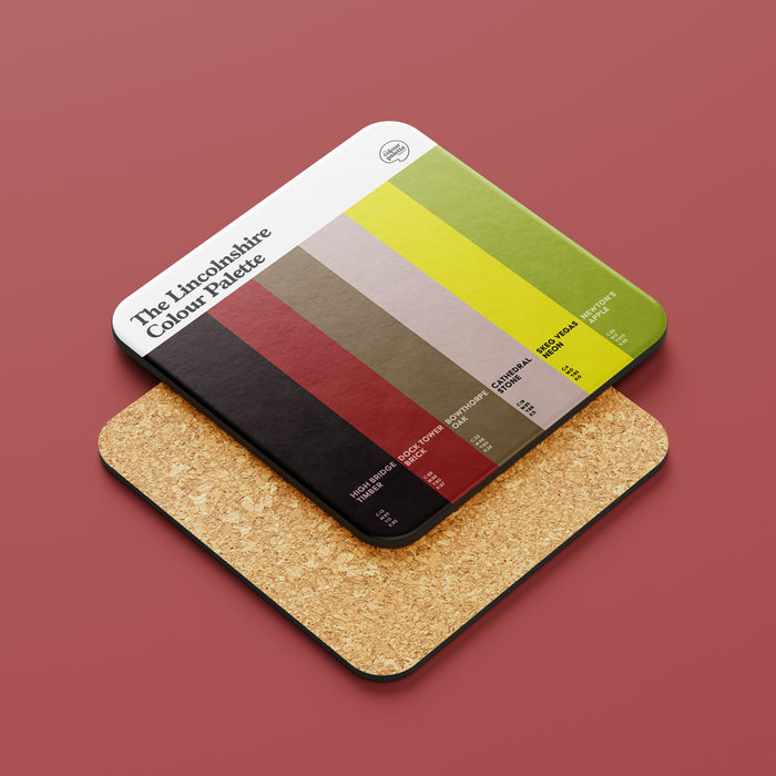 The Lincolnshire Colour Palette Coaster