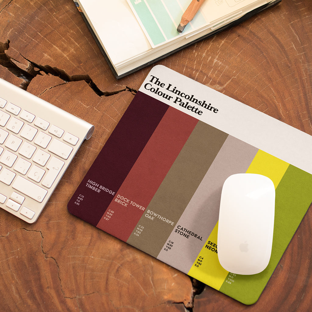 The Lincolnshire Colour Palette Mouse Mat