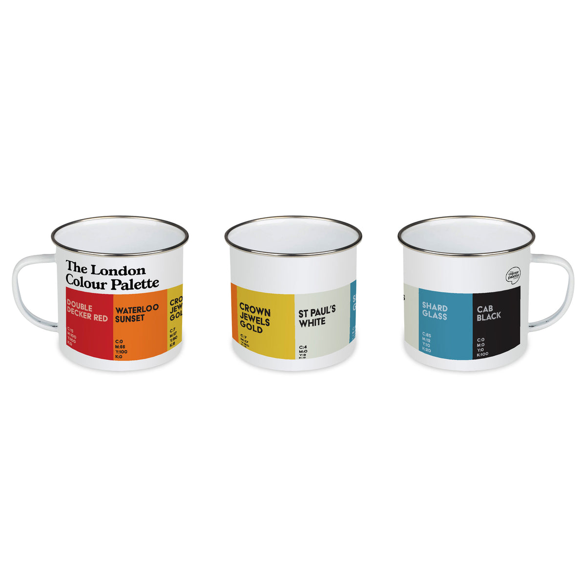 The London Colour Palette Enamel Mug
