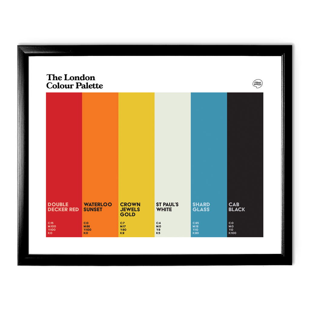 London Art Print - Black Frame