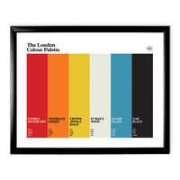 London Art Print - Black Frame