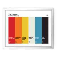London Art Print - White Frame