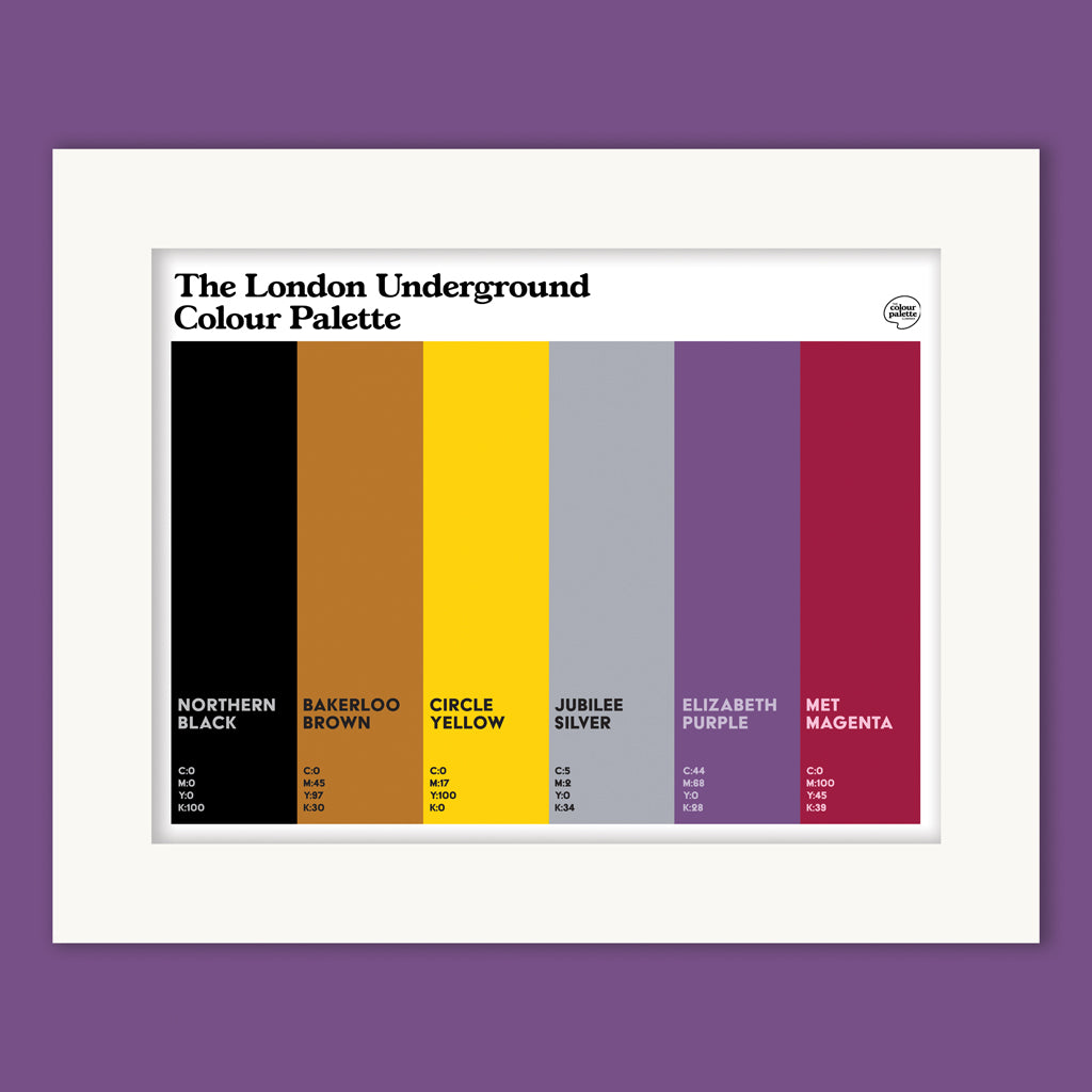 London Underground Mounted Art Print