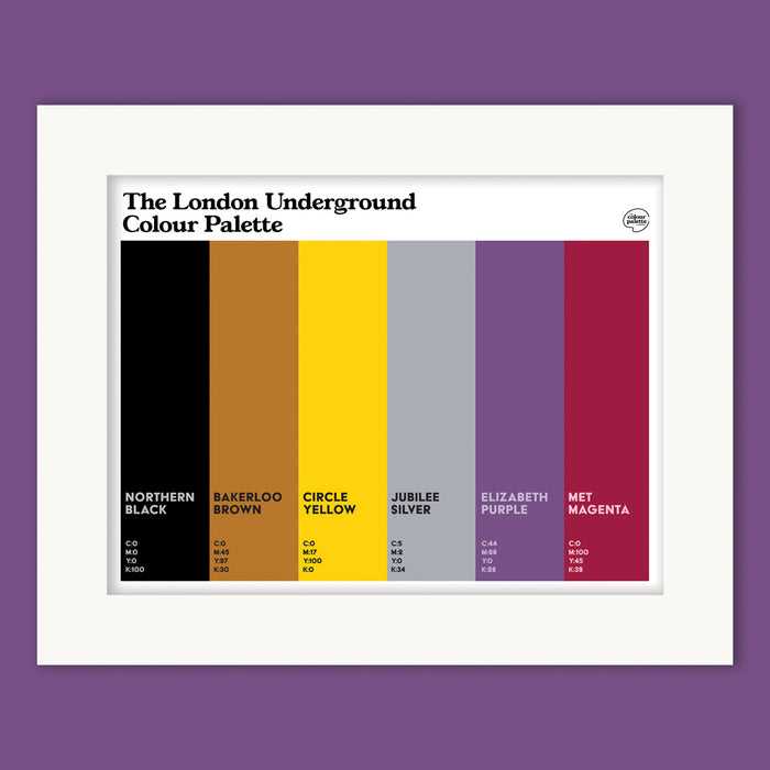 London Underground Mounted Art Print
