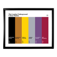 London Underground Art Print - Black Frame