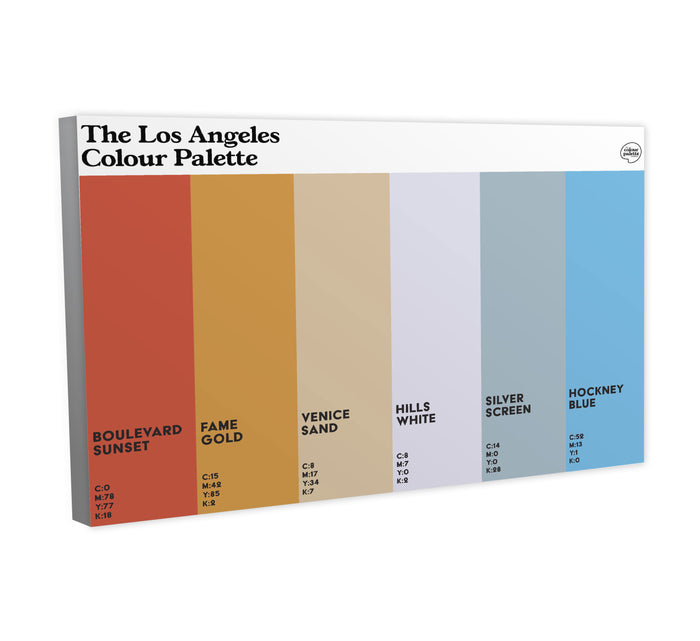 The Los Angeles Colour Palette Canvas