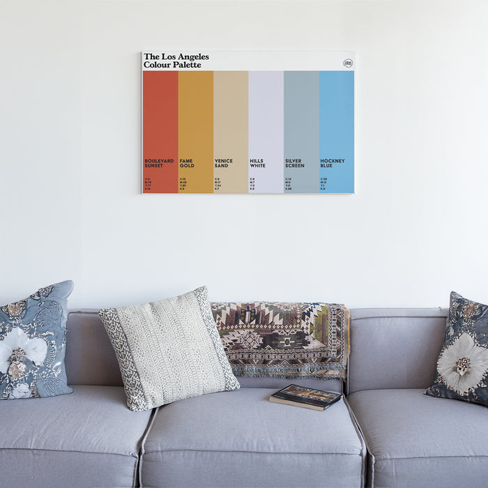 The Los Angeles Colour Palette Canvas