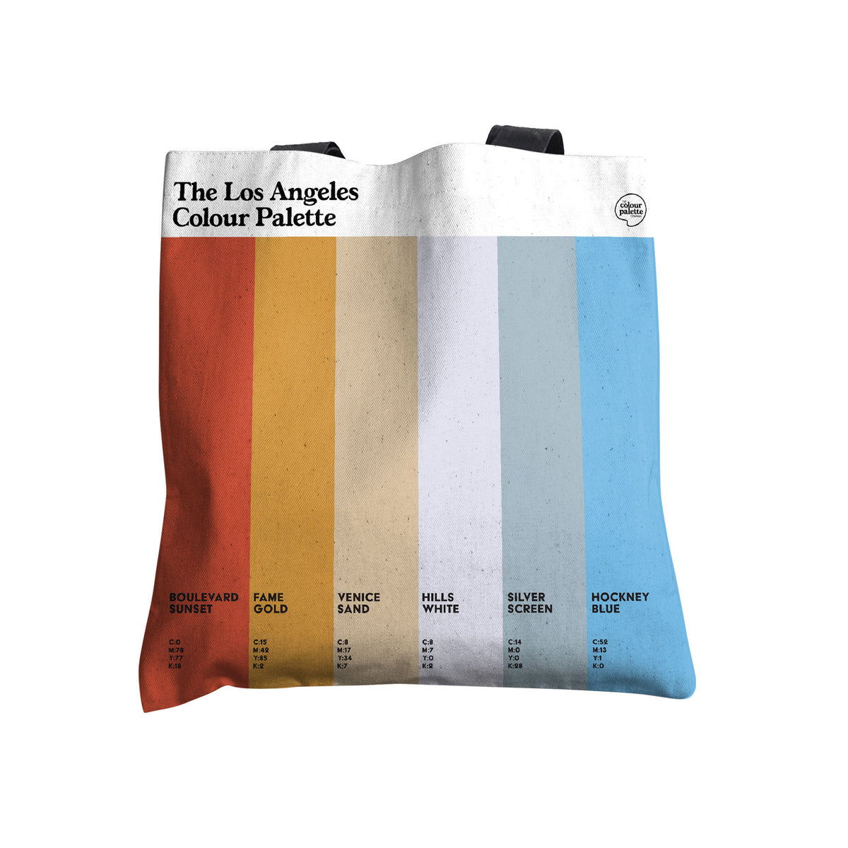 The Los Angeles Colour Palette Tote Bag