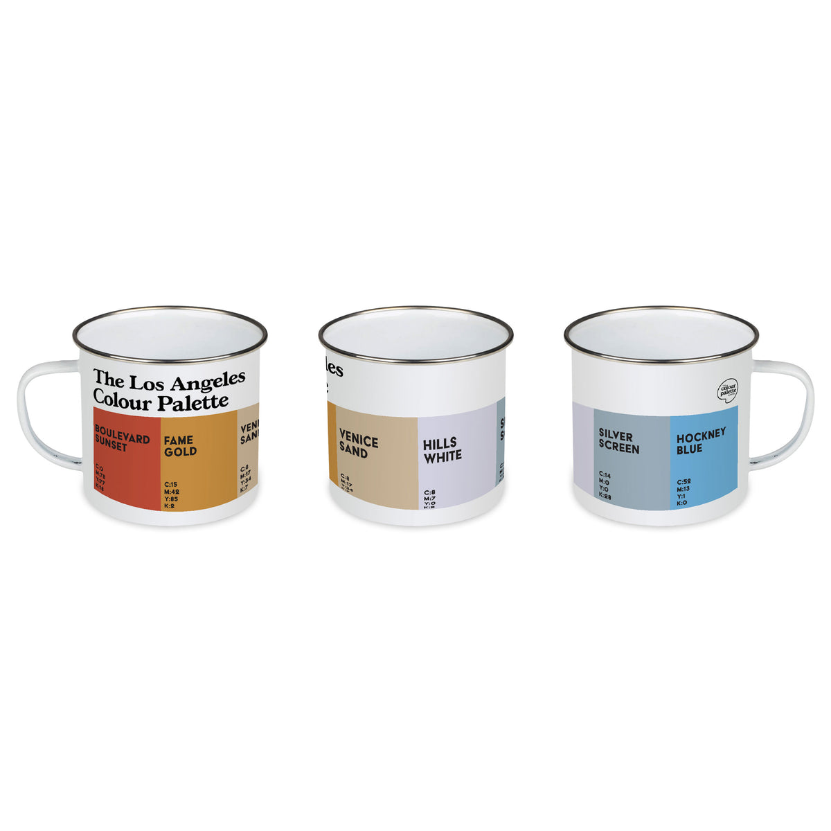 The Los Angeles Colour Palette Enamel Mug