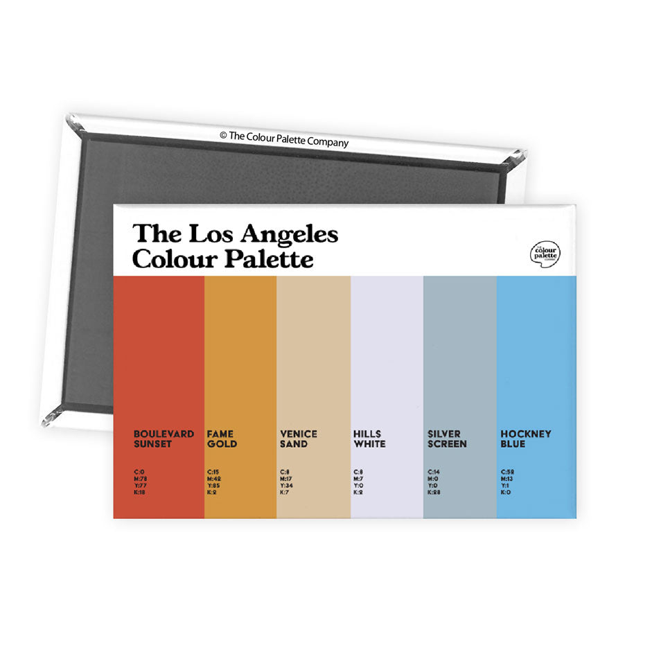 The Los Angeles Colour Palette Fridge Magnet