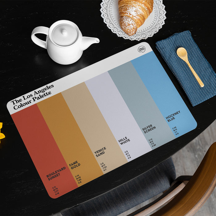 The Los Angeles Colour Palette Placemat