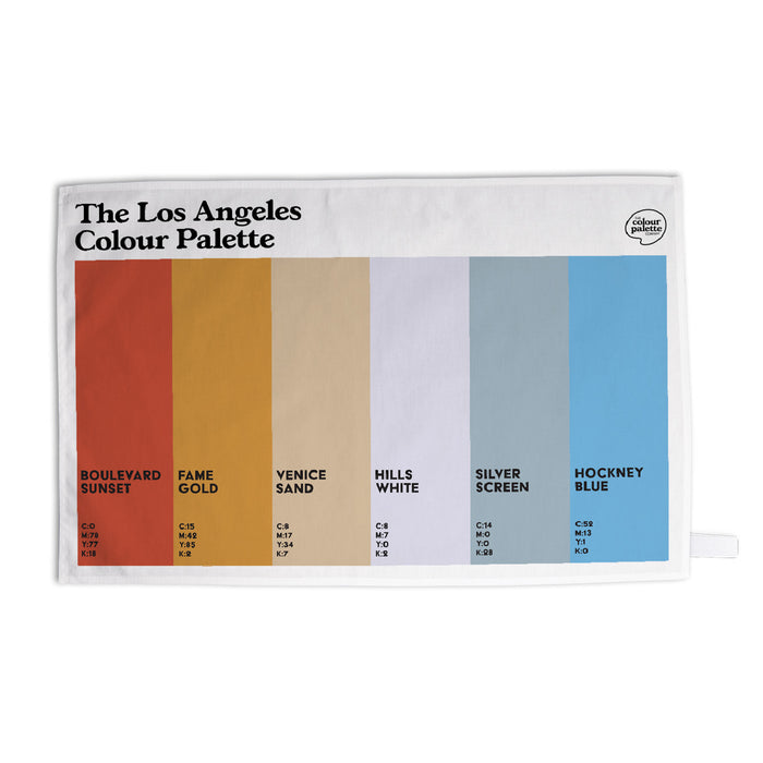 The Los Angeles Colour Palette Tea Towel