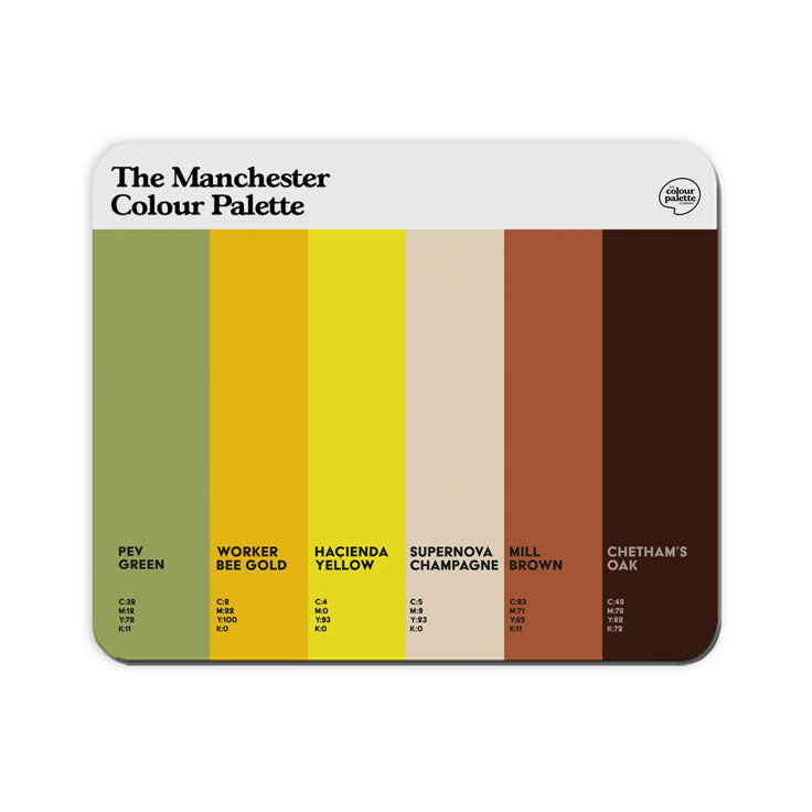 Manchester Colour Palette Mouse Mat