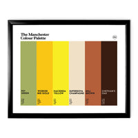 Manchester Art Print - Black Frame