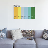 New York Colour Palette Canvas Wall Art
