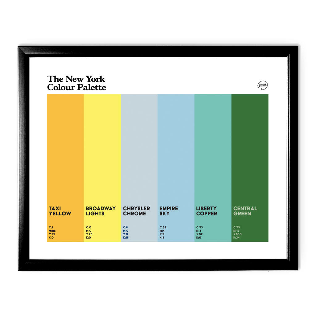 New York Art Print - Black Frame