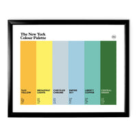 New York Art Print - Black Frame