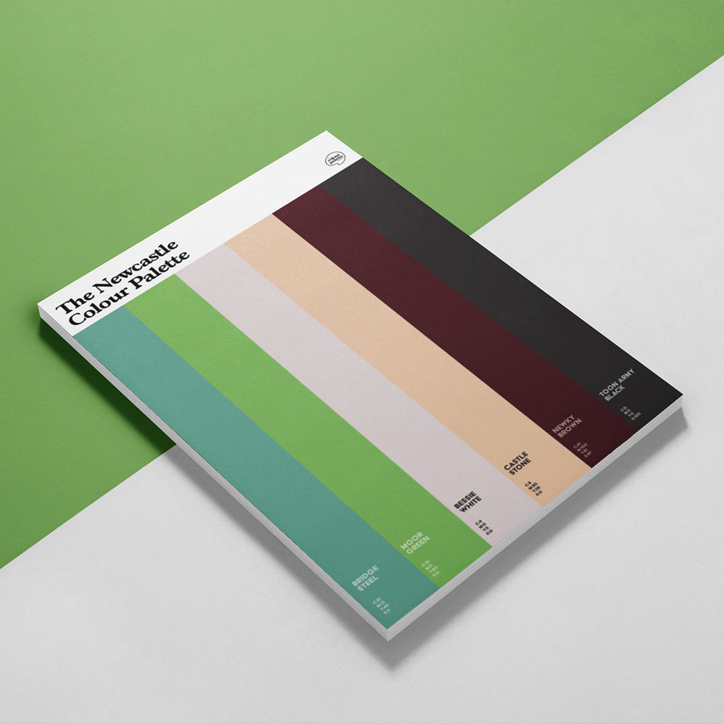 Newcastle sketchbook note pad featuring the colours of Newcastle