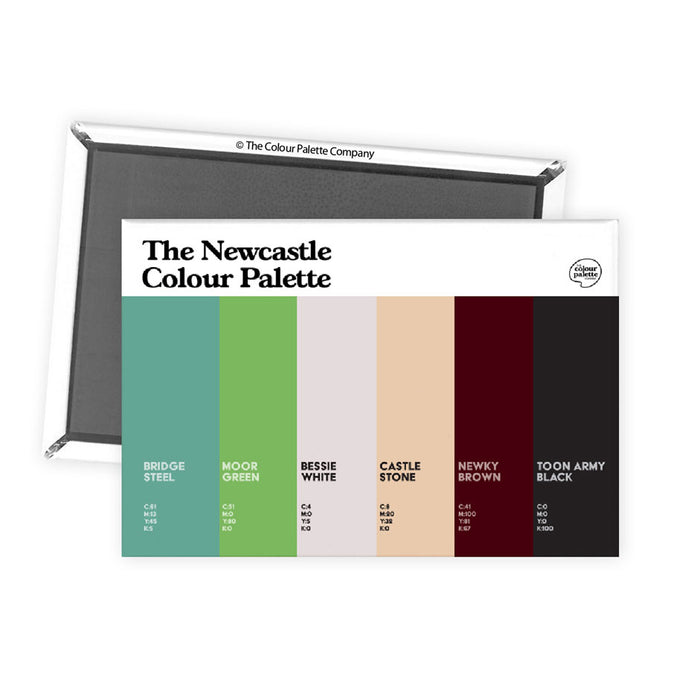 The Newcastle Colour Palette Fridge Magnet