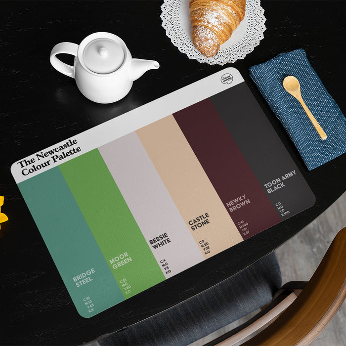 The Newcastle Colour Palette Placemat