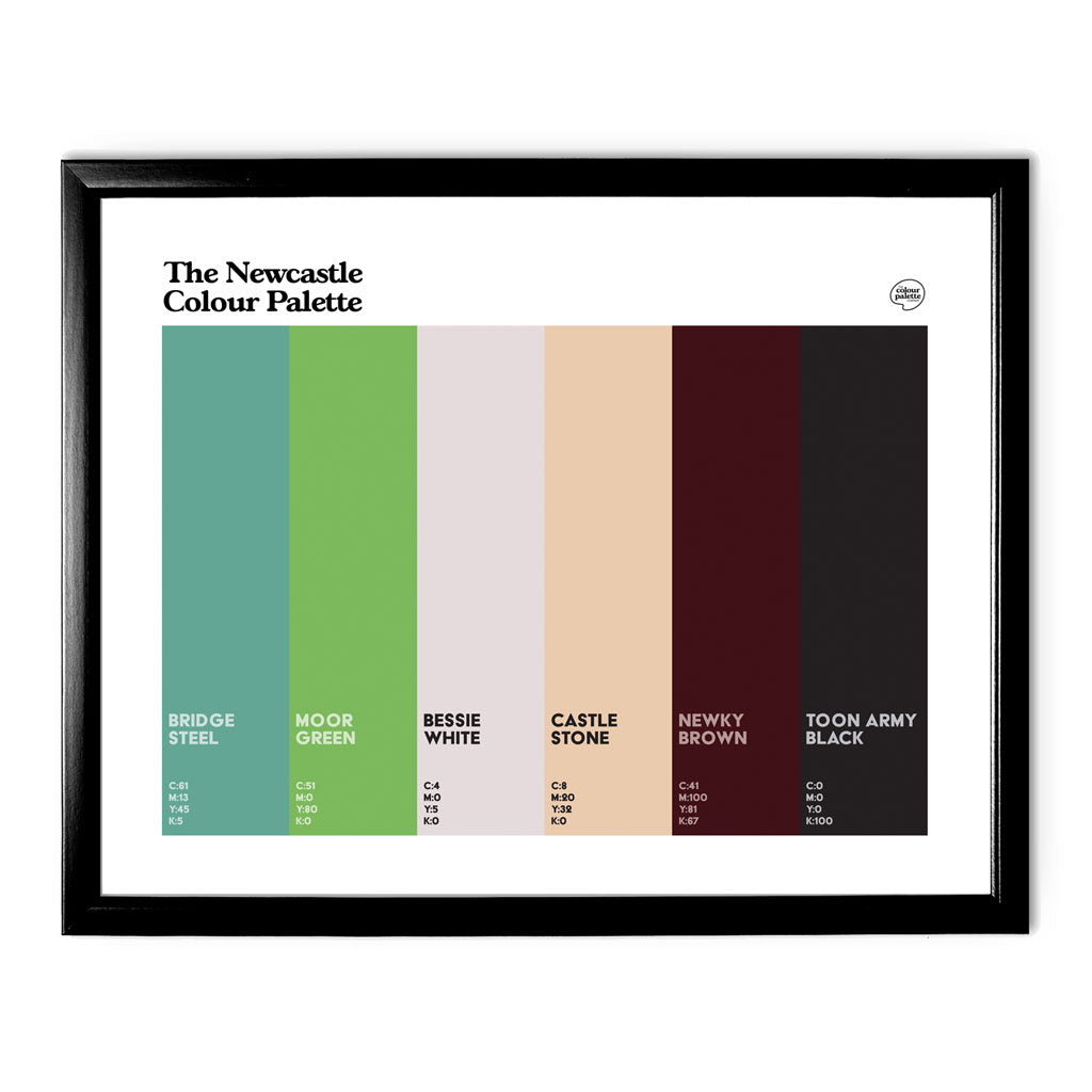 Newcastle Art Print - Black Frame