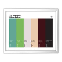 Newcastle Art Print - White Frame