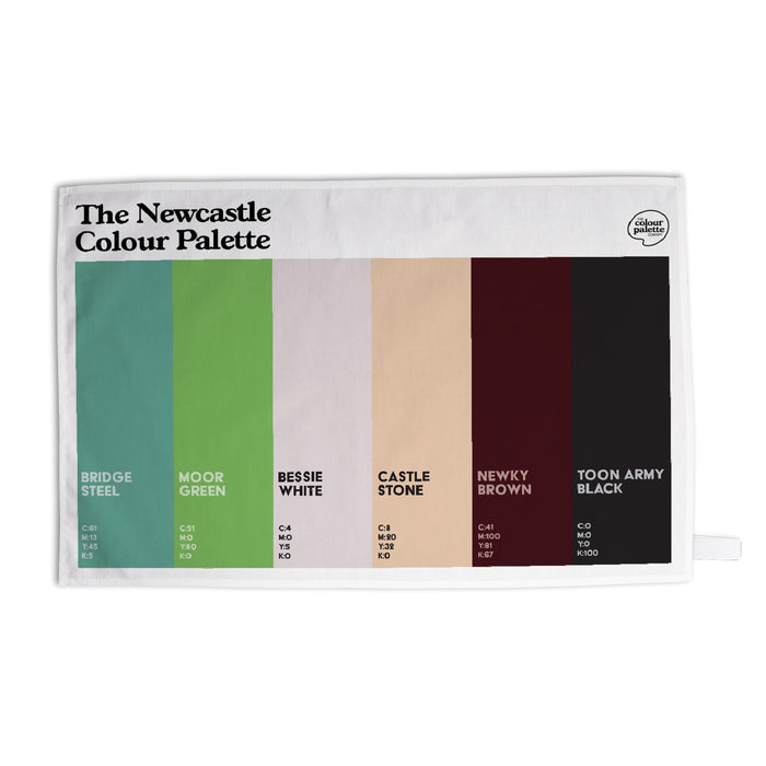 The Newcastle Colour Palette Tea Towel