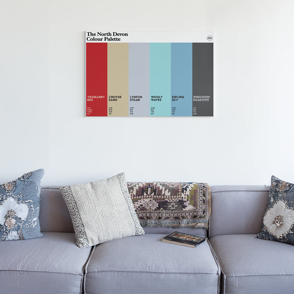 The North Devon Colour Palette Canvas