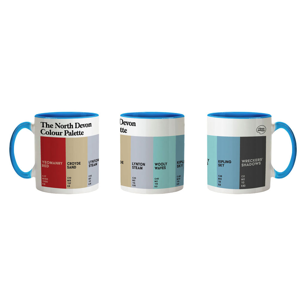 The North Devon Colour Palette Porcelain Mug