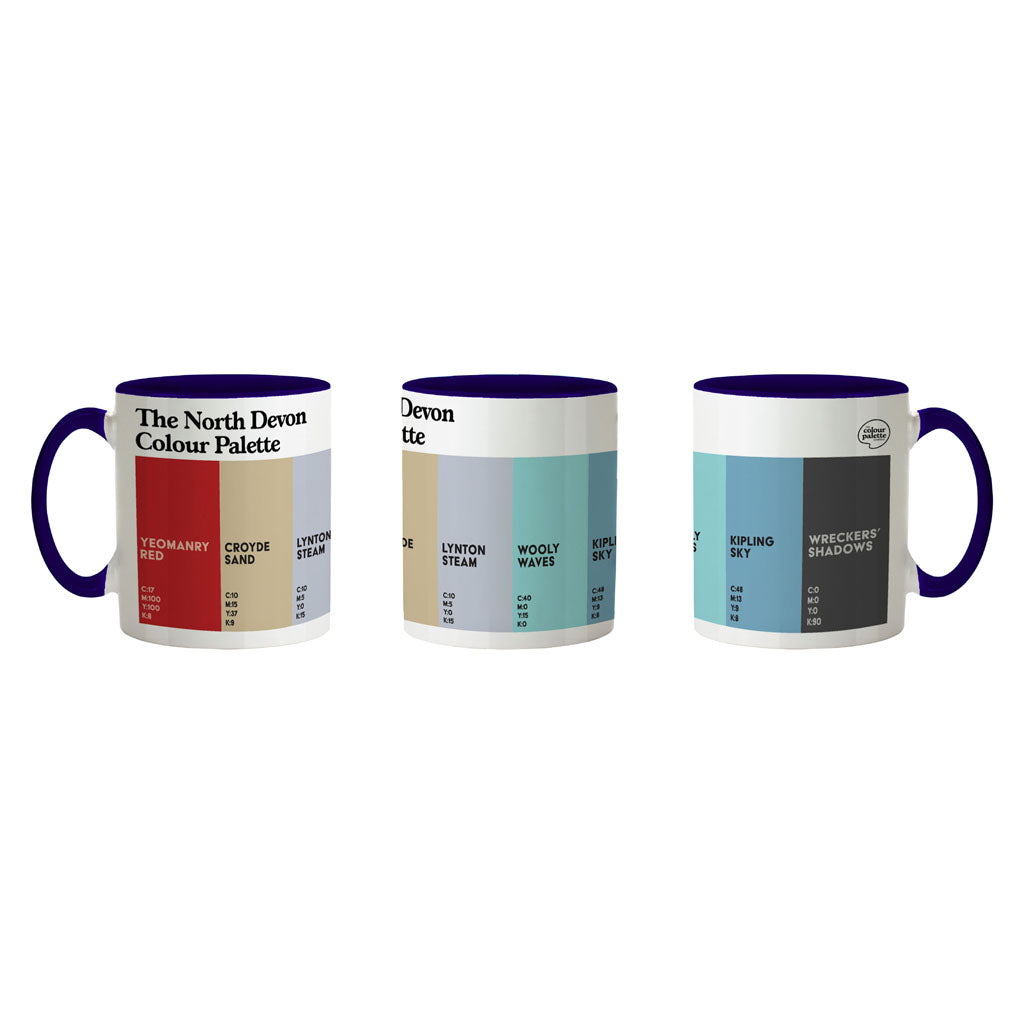 The North Devon Colour Palette Porcelain Mug