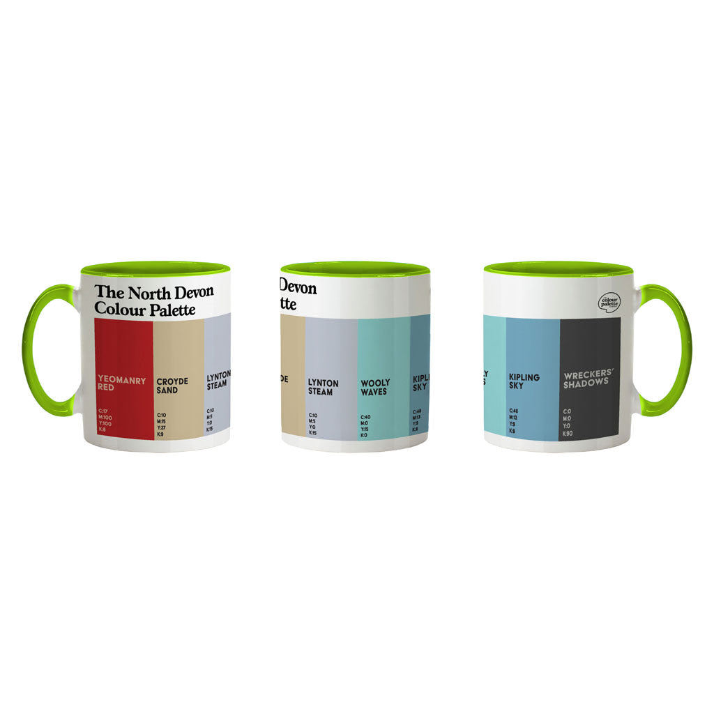 The North Devon Colour Palette Porcelain Mug