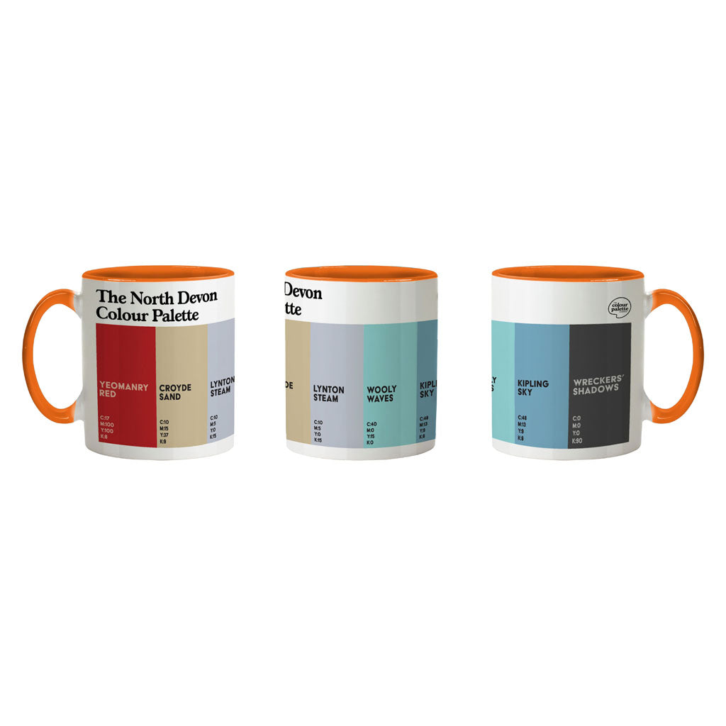 The North Devon Colour Palette Porcelain Mug
