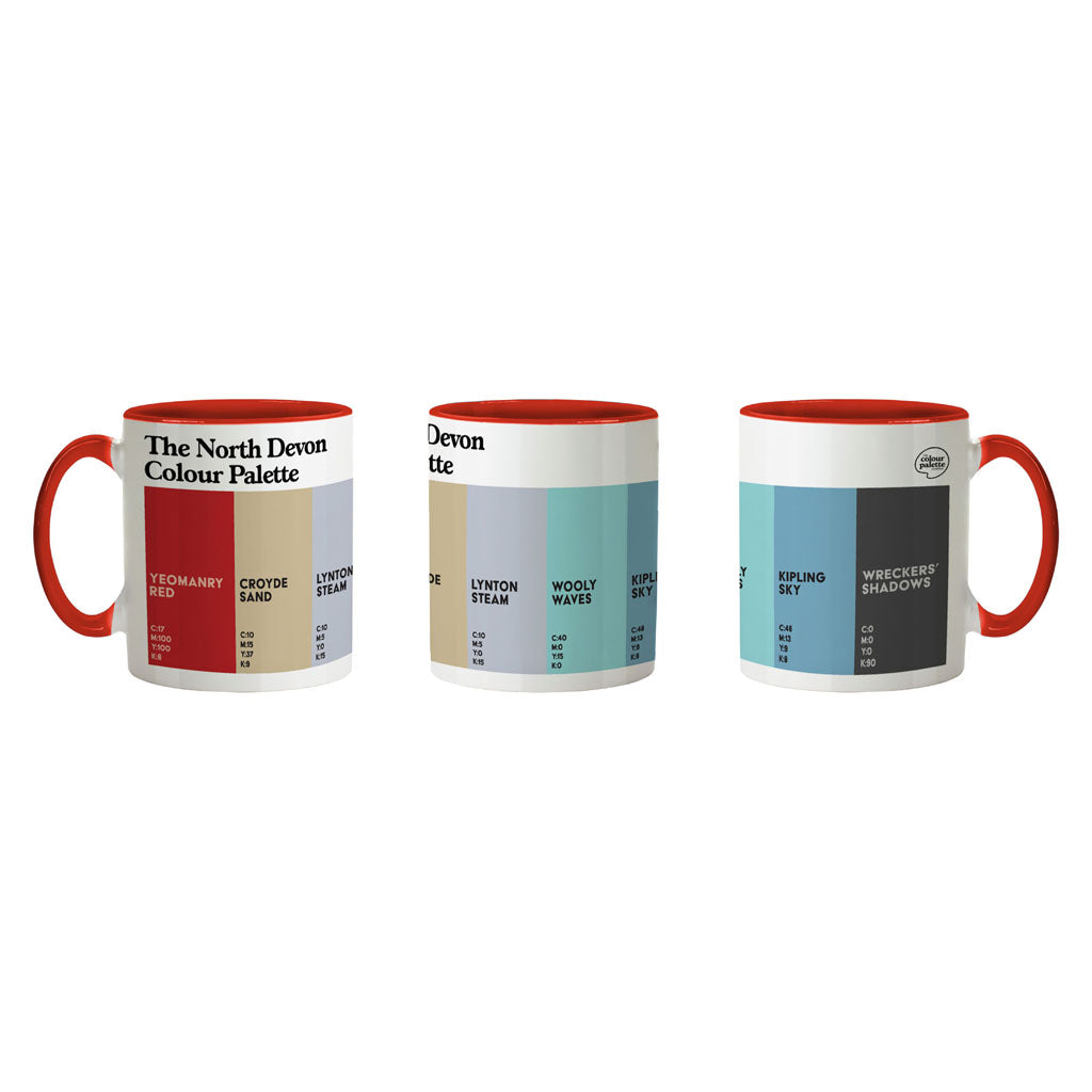 The North Devon Colour Palette Porcelain Mug