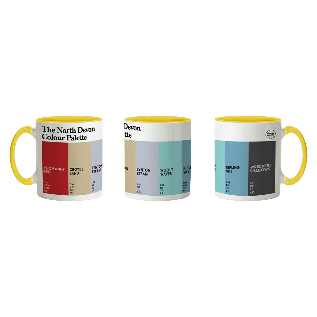 The North Devon Colour Palette Porcelain Mug