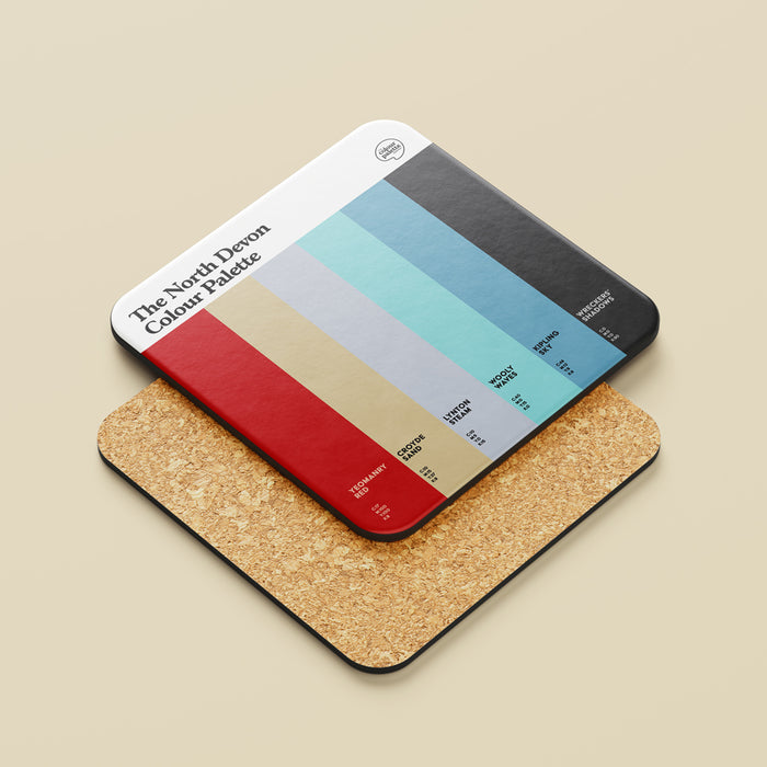 The North Devon Colour Palette Coaster