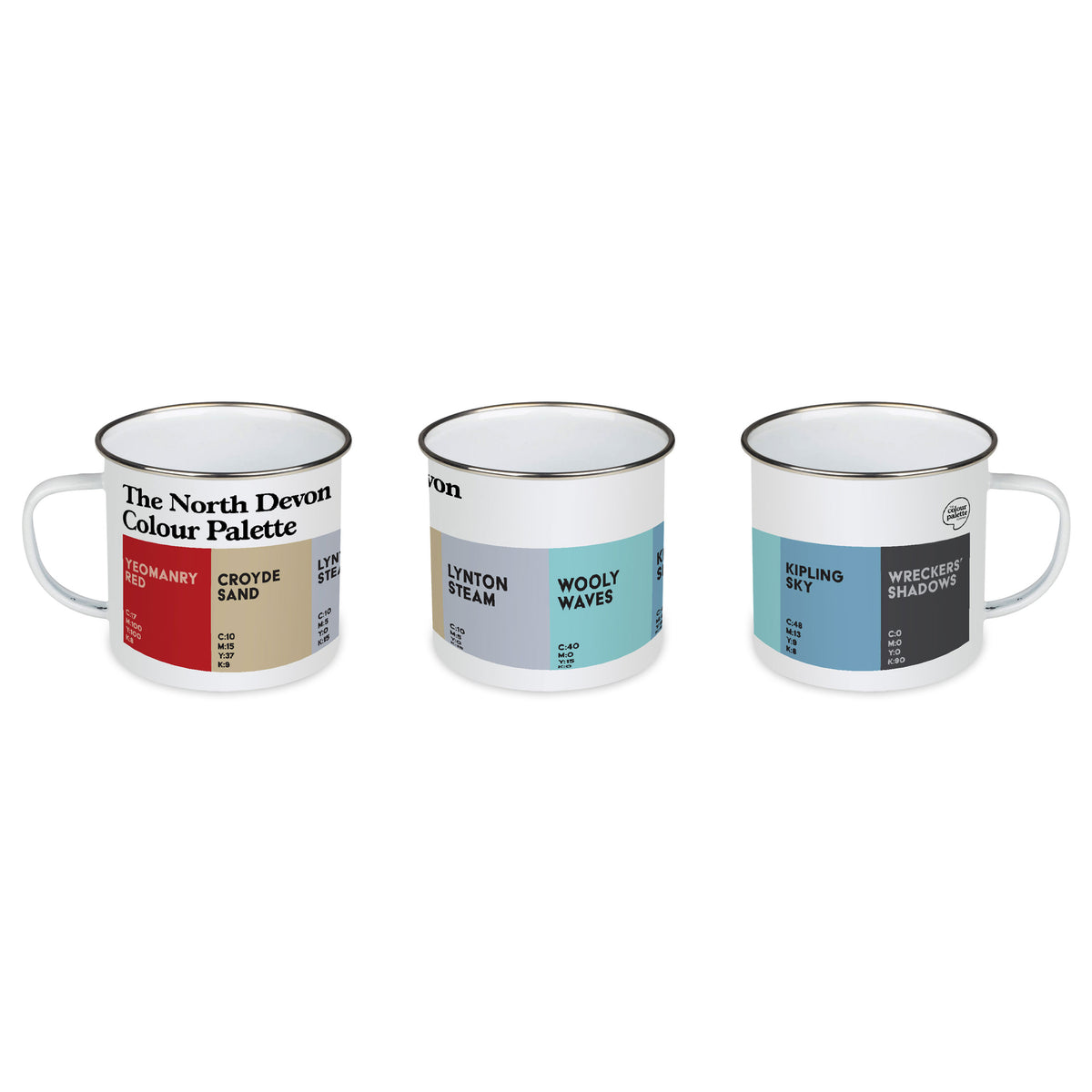 The North Devon Colour Palette Enamel Mug