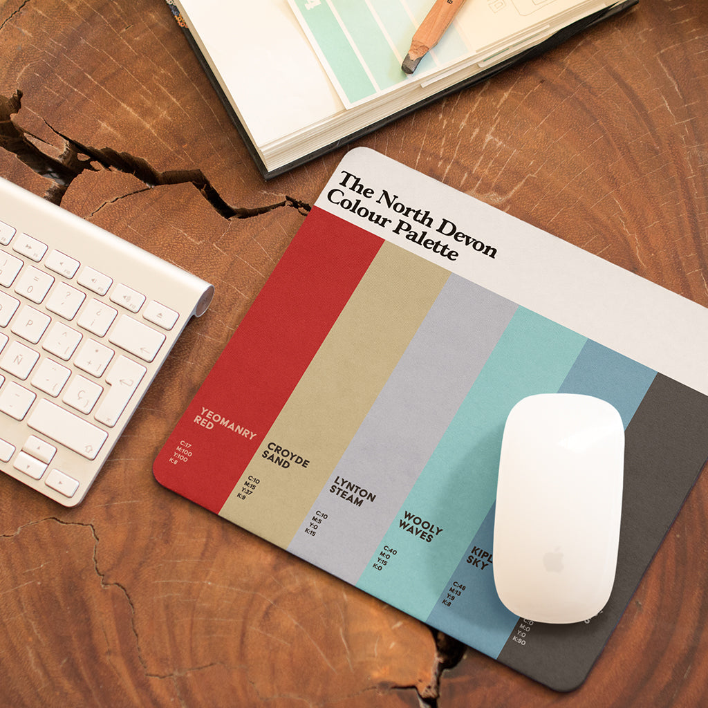 The North Devon Colour Palette Mouse Mat