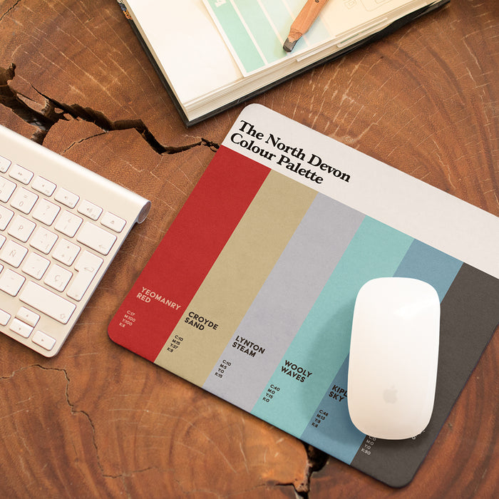 The North Devon Colour Palette Mouse Mat